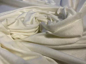 Viscose Spandex stretch single jersey fabric, per metre - plain -  cream