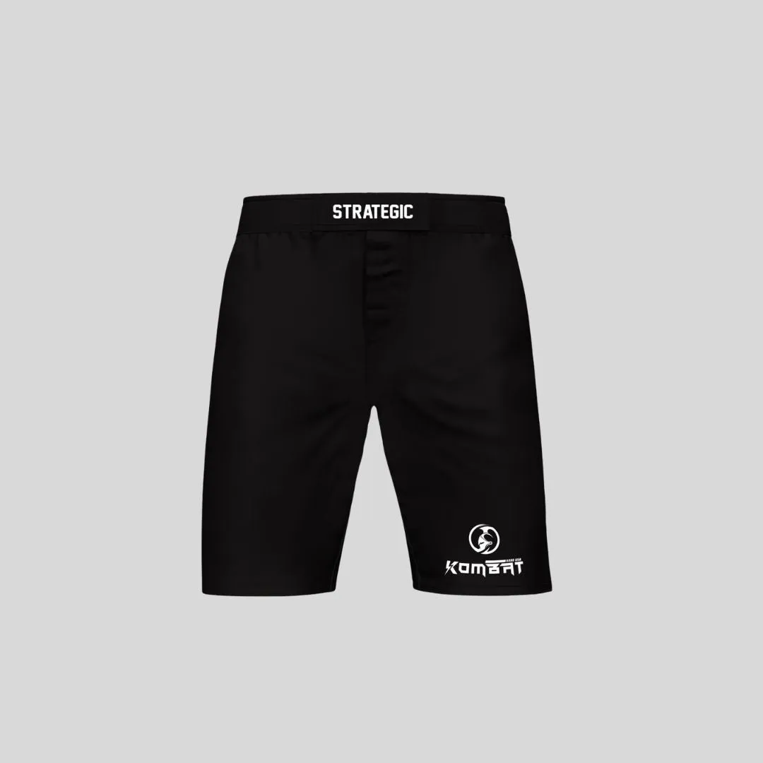 WARRIOR MMA SHORTS BLACK & WHITE