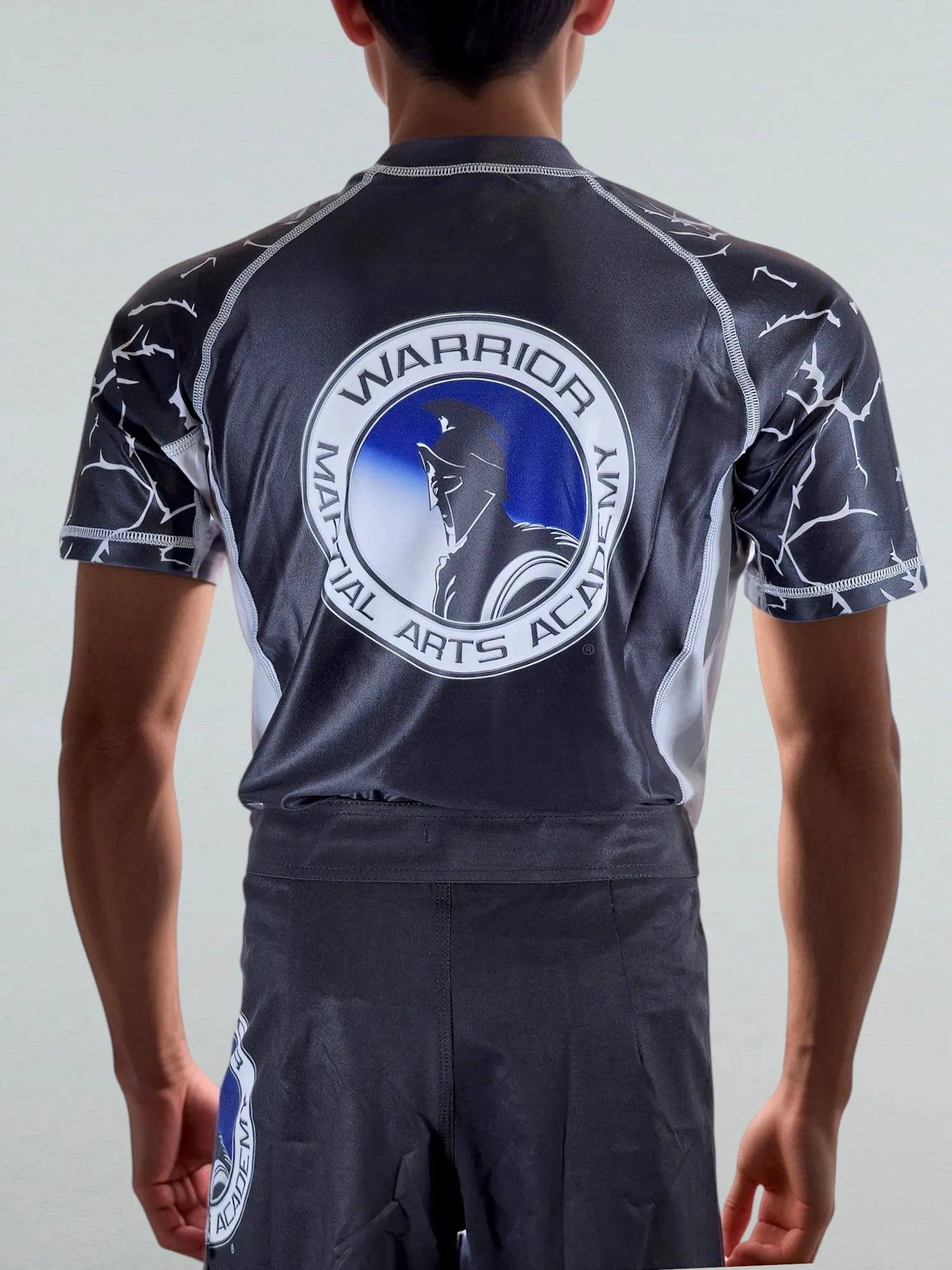 WARRIOR YOUTH RASH GUARD BLK/GREY