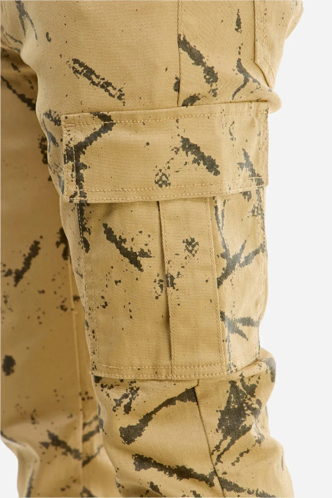 Waxed Flare Pants