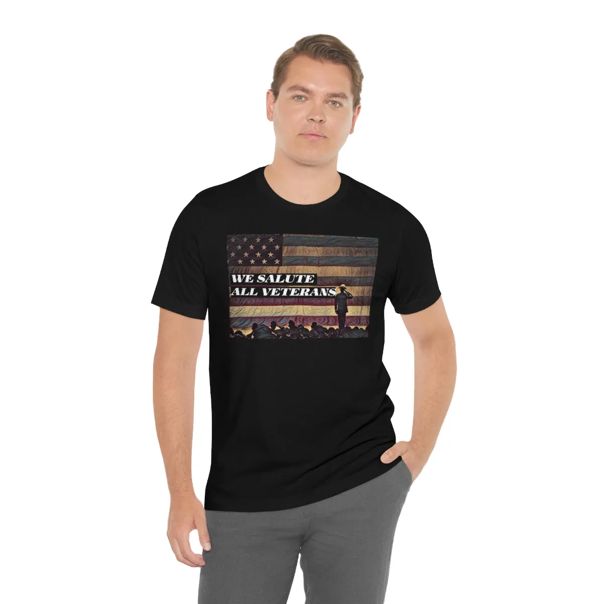 We Salute All Veterans Short Sleeve Tee