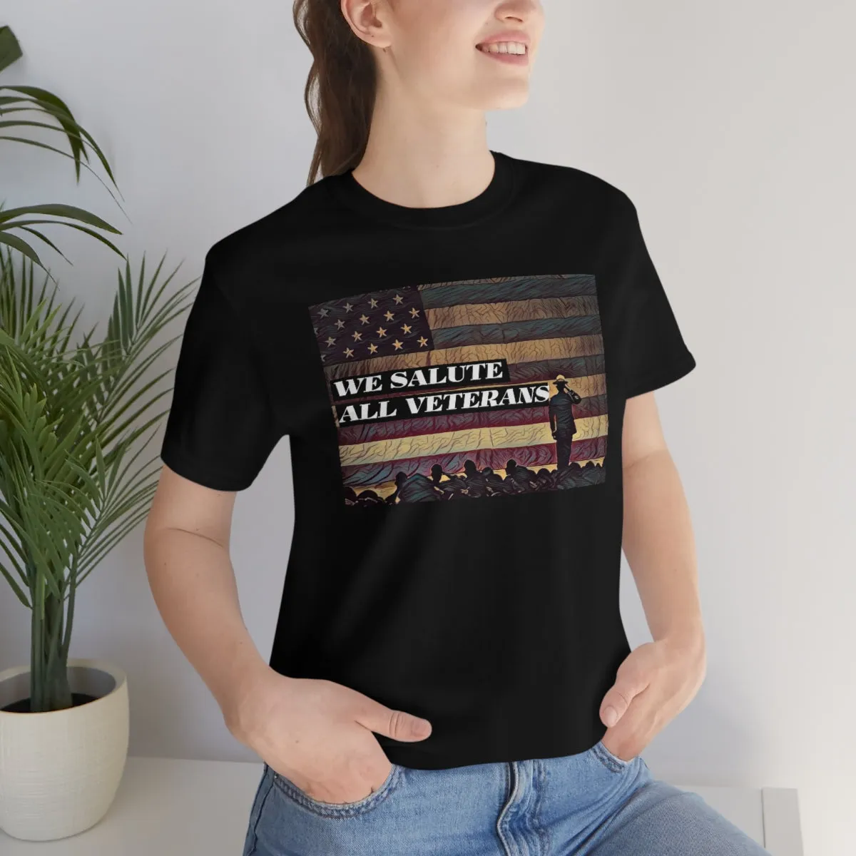We Salute All Veterans Short Sleeve Tee