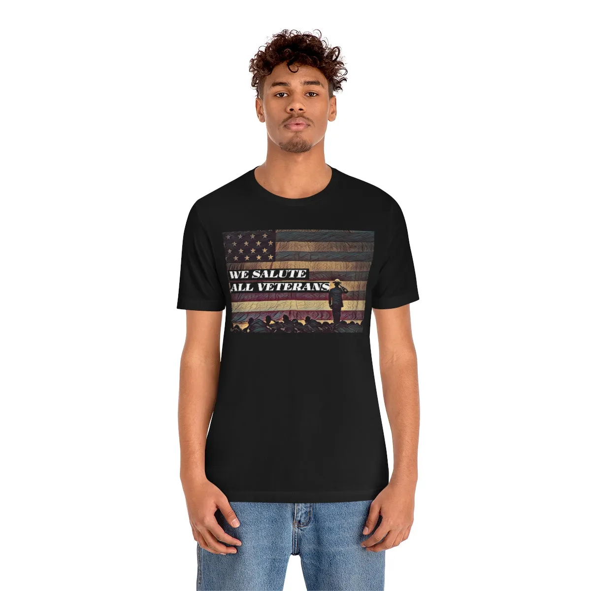 We Salute All Veterans Short Sleeve Tee