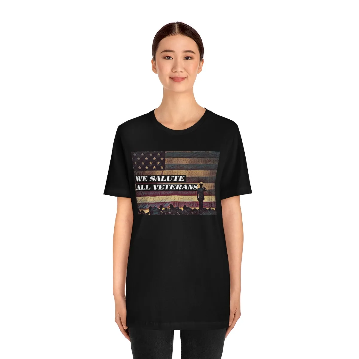 We Salute All Veterans Short Sleeve Tee