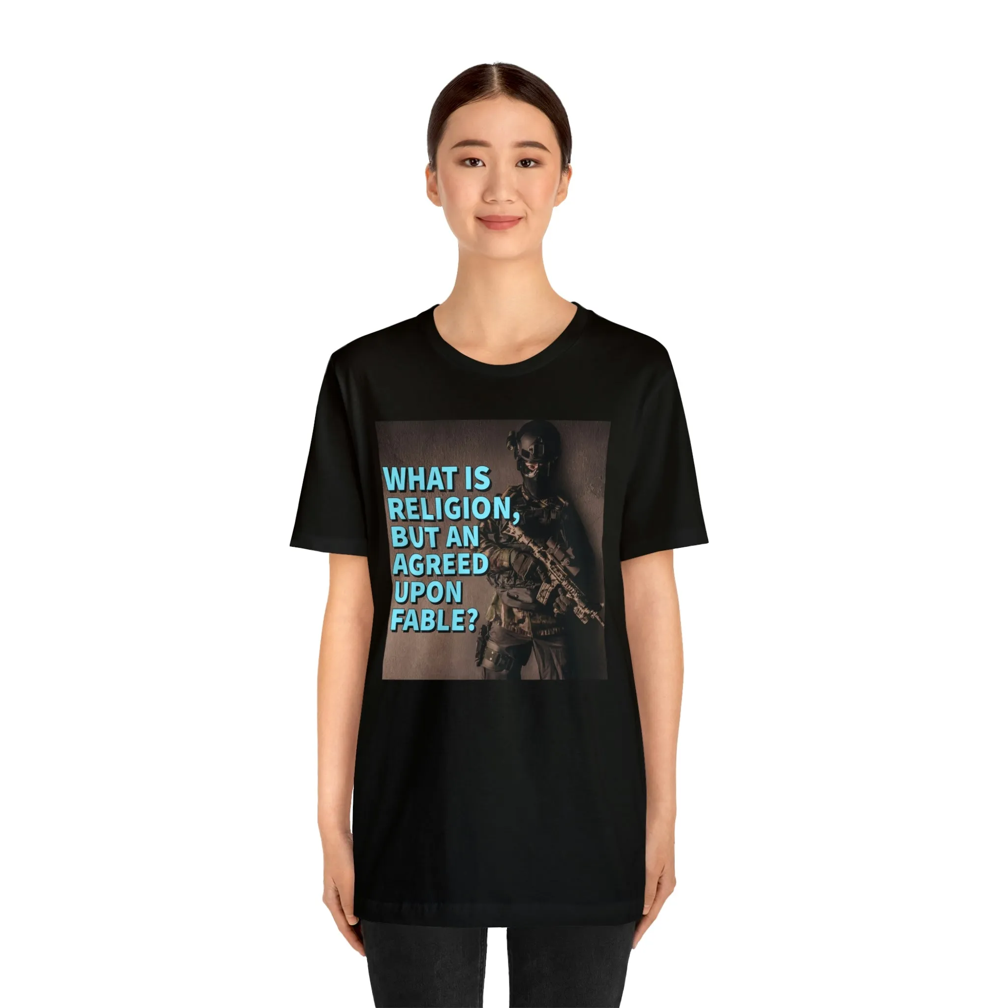 What is Religion, But An Agreed Upon Fable? Short Sleeve Tee