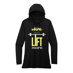 Whine less lift more (Yellow) Performance Hoodie