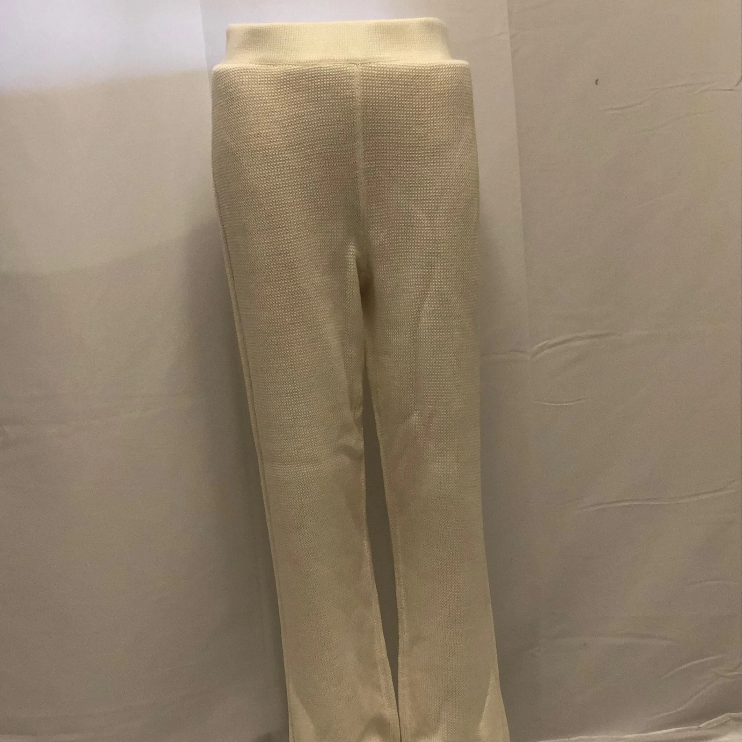 White Knit Pants