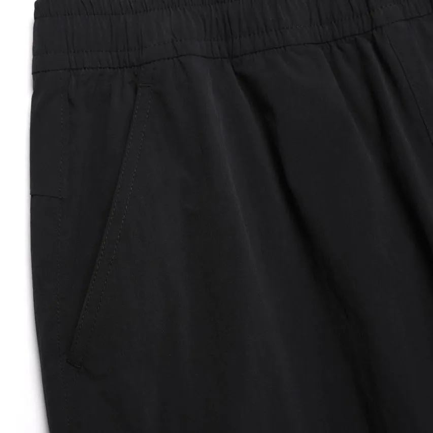 WOMEN ADELIE LIGHT WOVEN STRETCH STRAIGHT PANTS CARBON BLACK