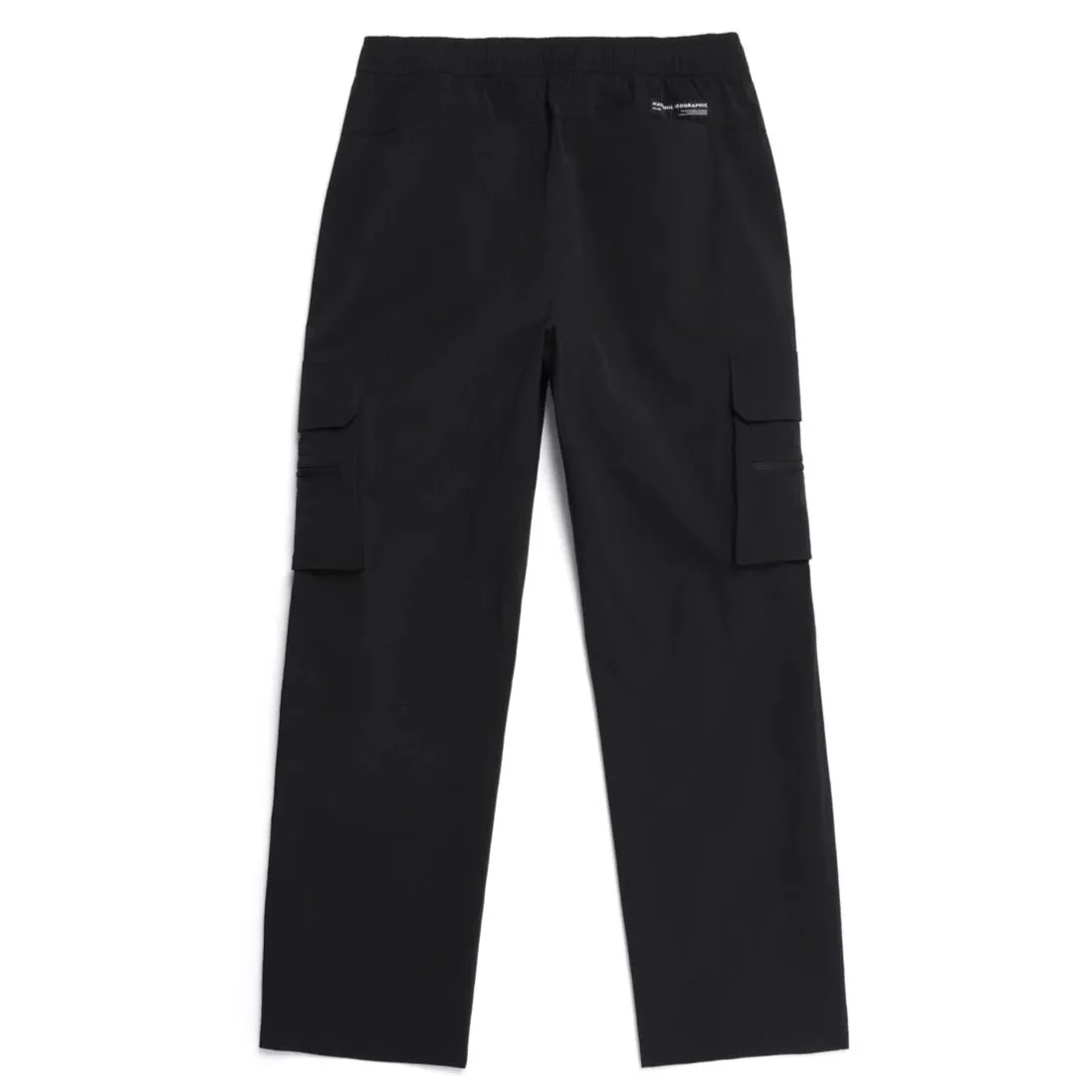 WOMEN ADELIE LIGHT WOVEN STRETCH STRAIGHT PANTS CARBON BLACK
