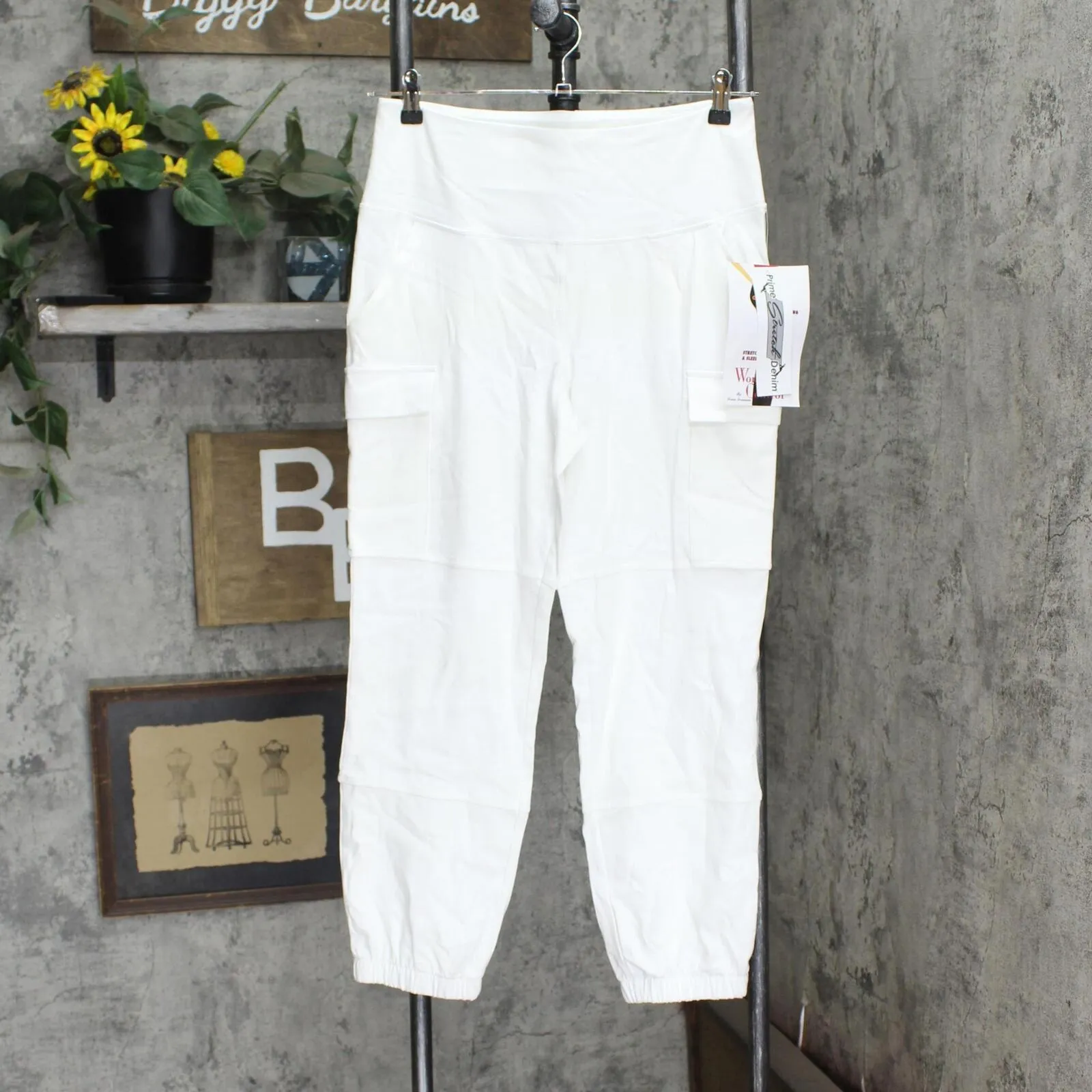 Women With Control Womens Prime Stretch Denim Pants A375901 White M