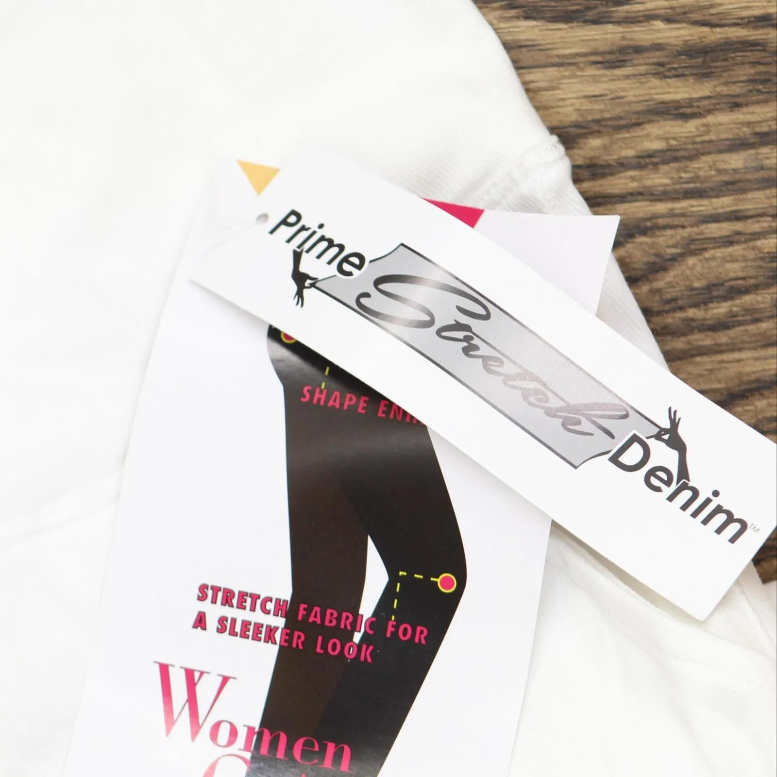 Women With Control Womens Prime Stretch Denim Pants A375901 White M