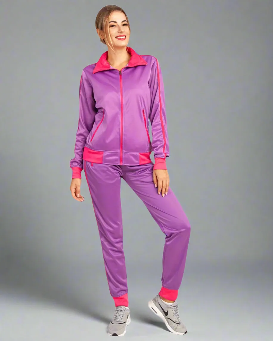 Women's 2-Piece Sunshine Jogger Tracksuit Track Jacket and Track Pants