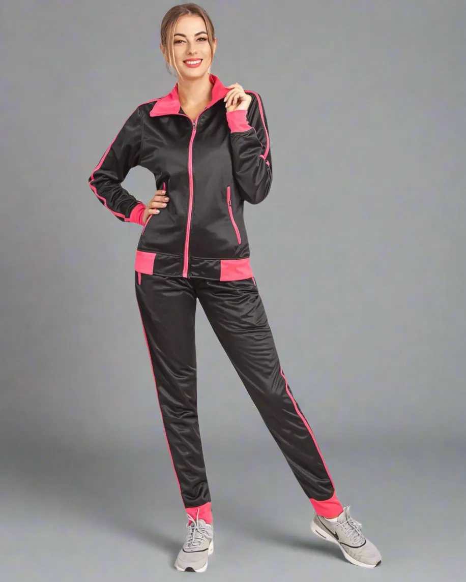 Women's 2-Piece Sunshine Jogger Tracksuit Track Jacket and Track Pants