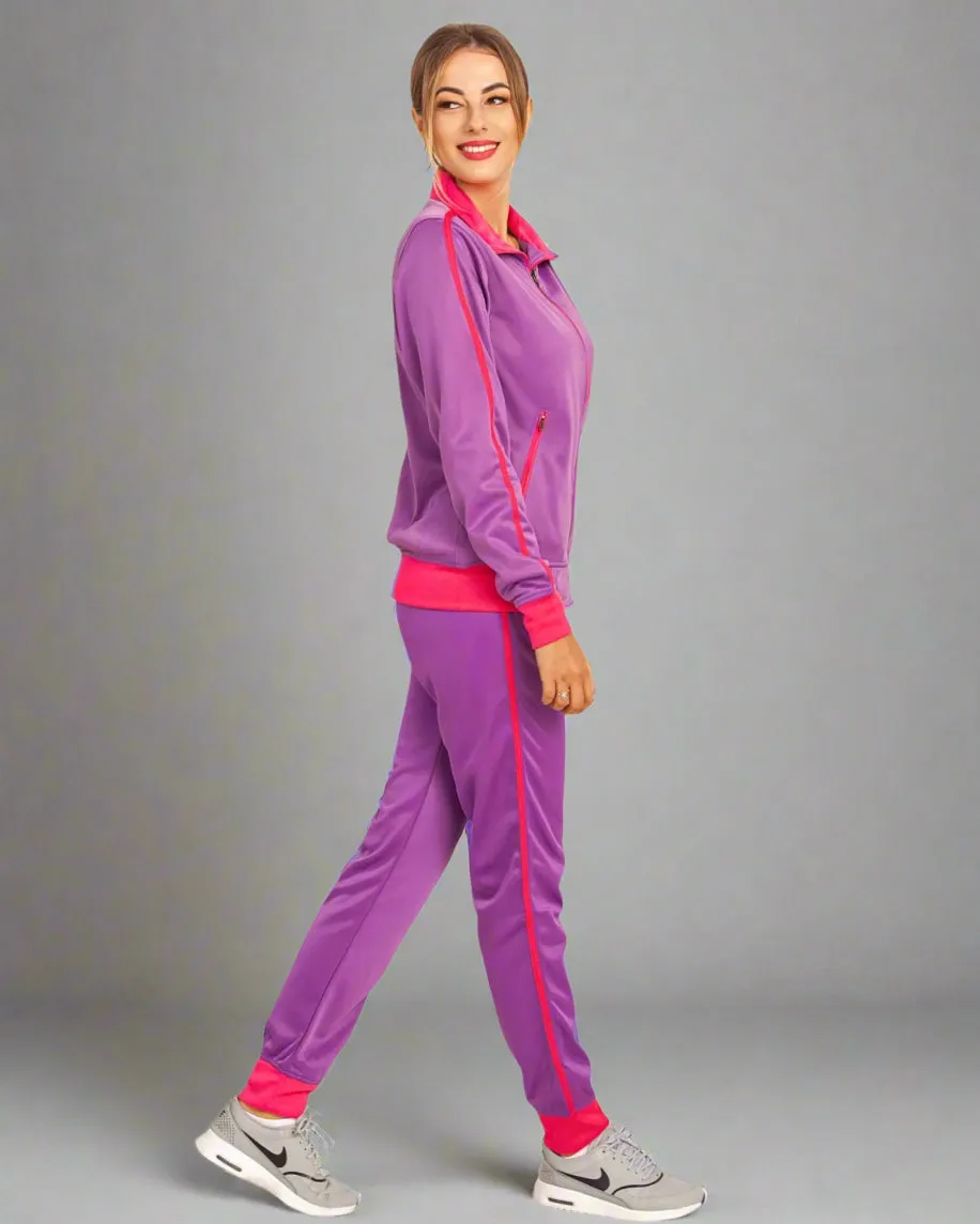 Women's 2-Piece Sunshine Jogger Tracksuit Track Jacket and Track Pants