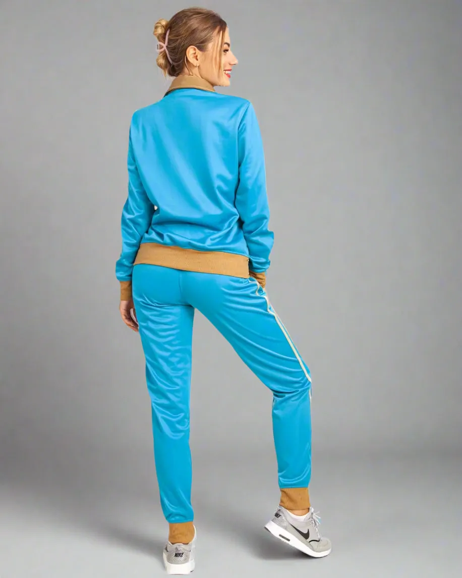 Women's 2-Piece Sunshine Jogger Tracksuit Track Jacket and Track Pants