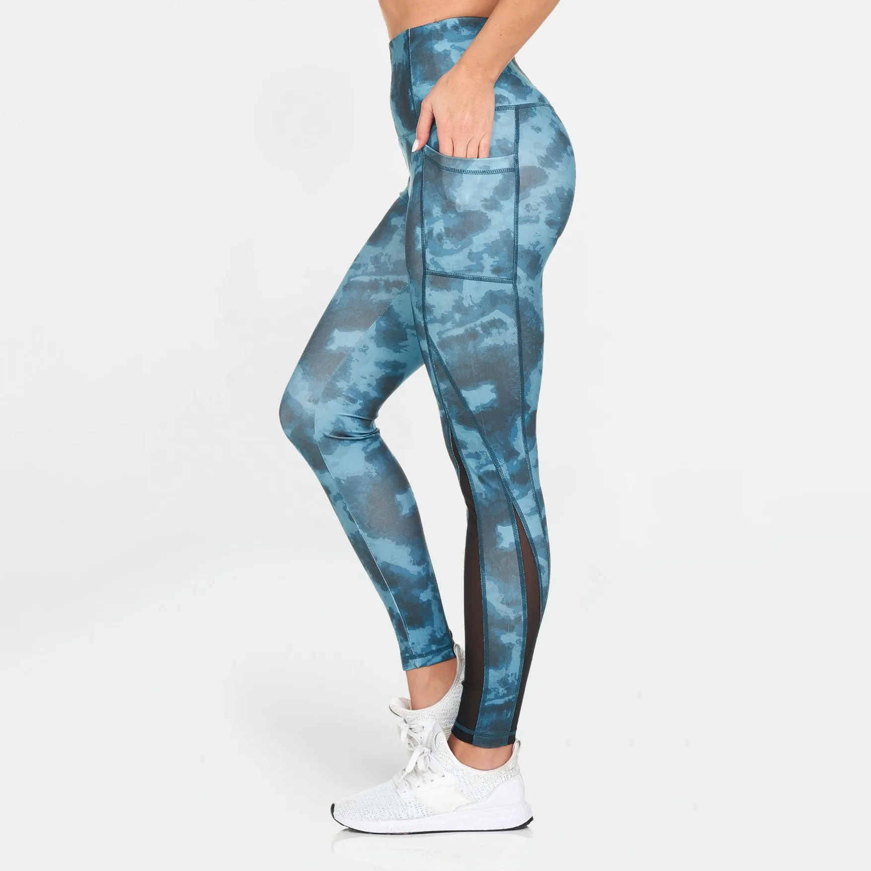 Women's Active High Rise Printed Leggings with Pockets