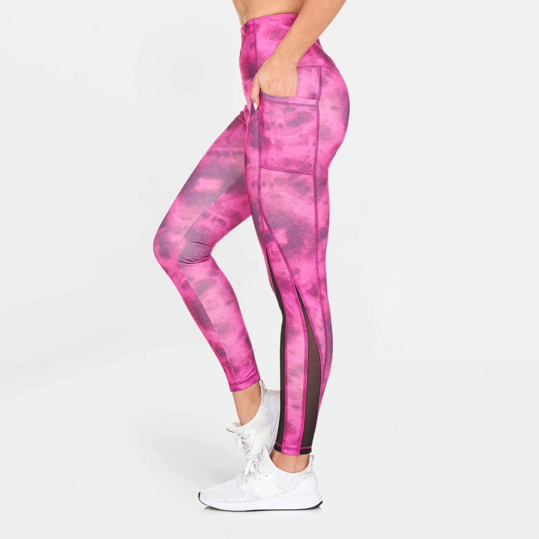 Women's Active High Rise Printed Leggings with Pockets