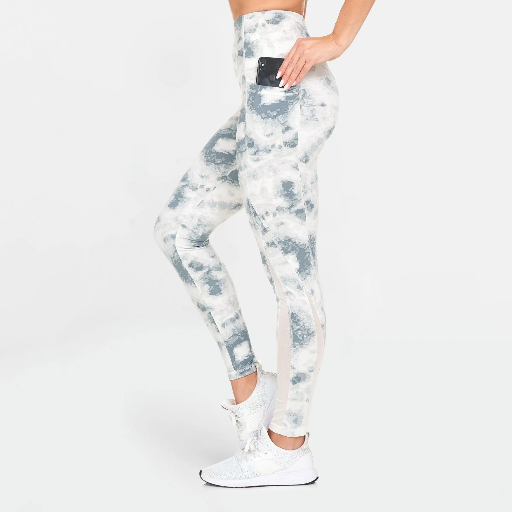 Women's Active High Rise Printed Leggings with Pockets