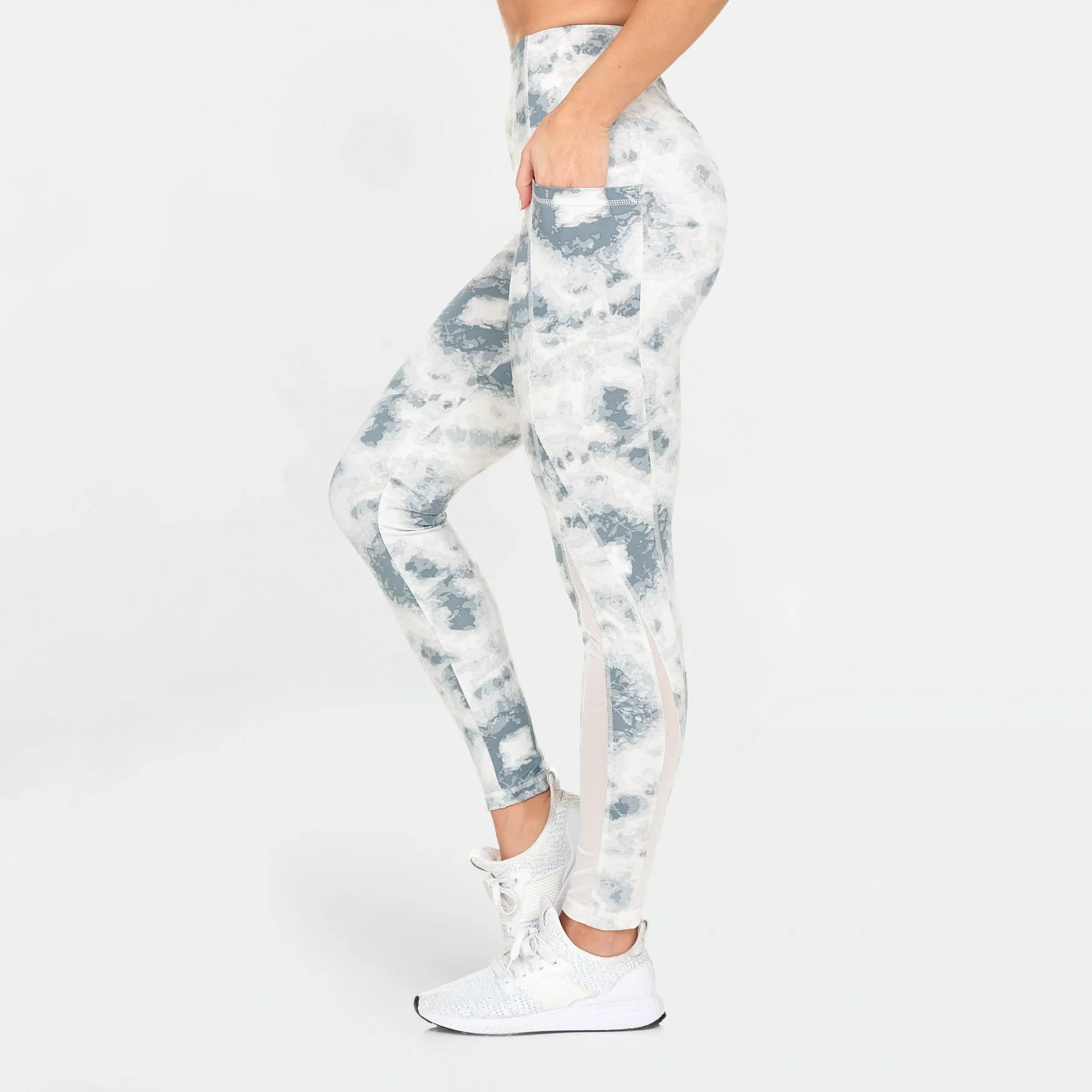 Women's Active High Rise Printed Leggings with Pockets