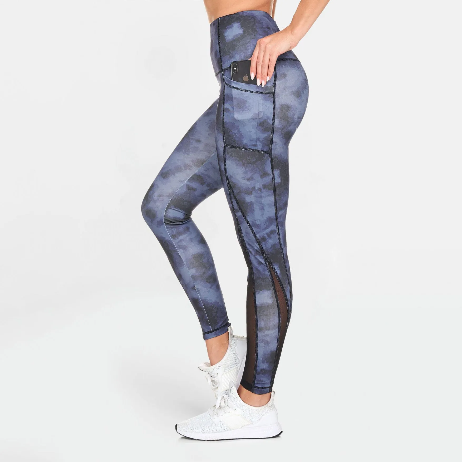 Women's Active High Rise Printed Leggings with Pockets