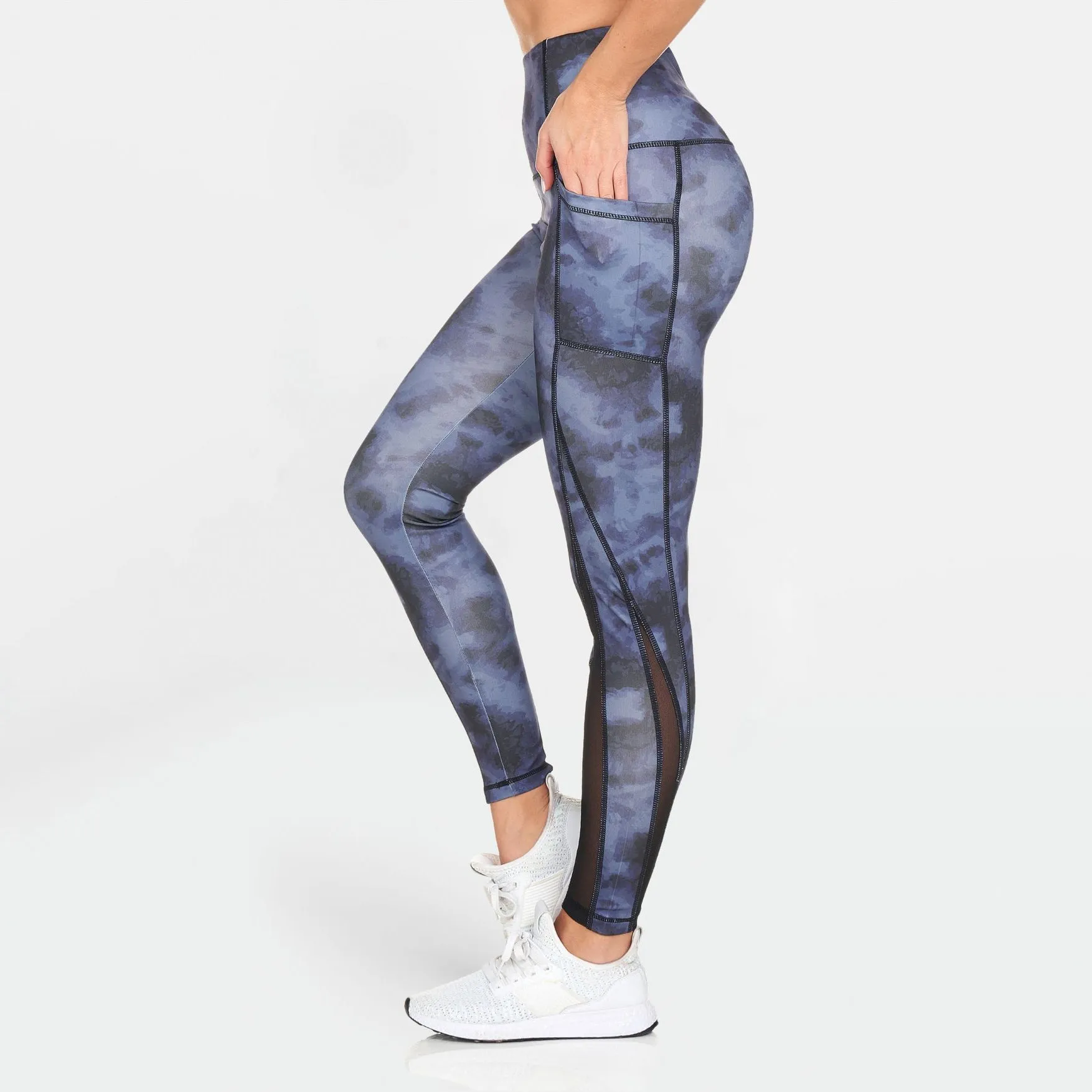 Women's Active High Rise Printed Leggings with Pockets