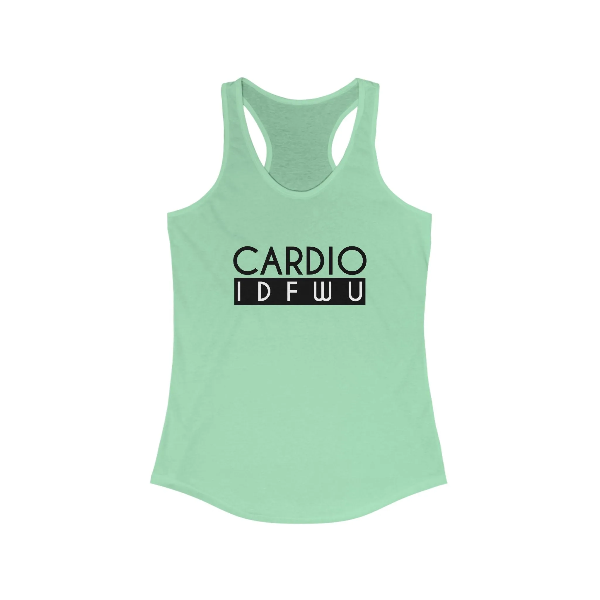 Women's Cardio IDFWU Racerback Tank - Perfect for Fitness Enthusiasts
