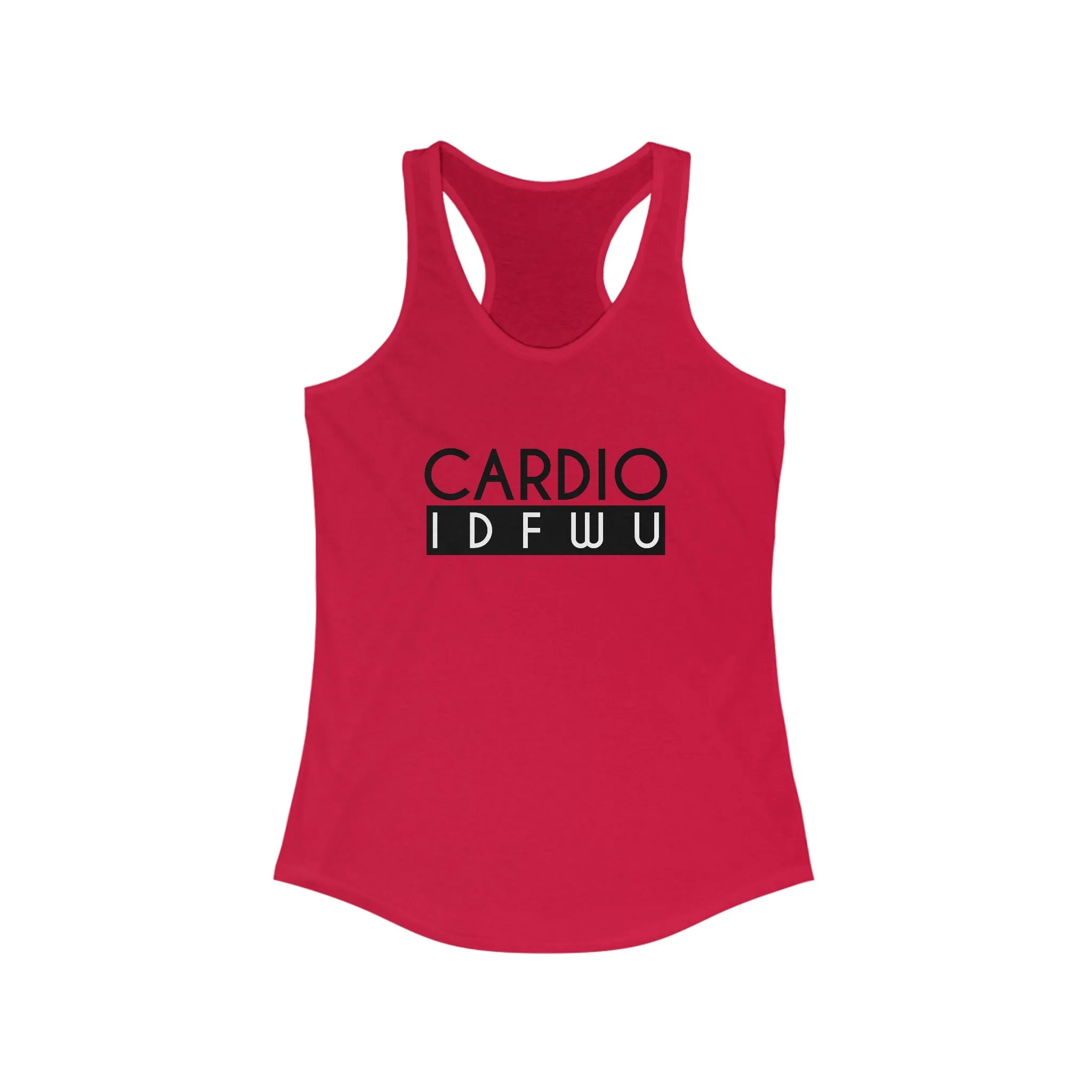 Women's Cardio IDFWU Racerback Tank - Perfect for Fitness Enthusiasts