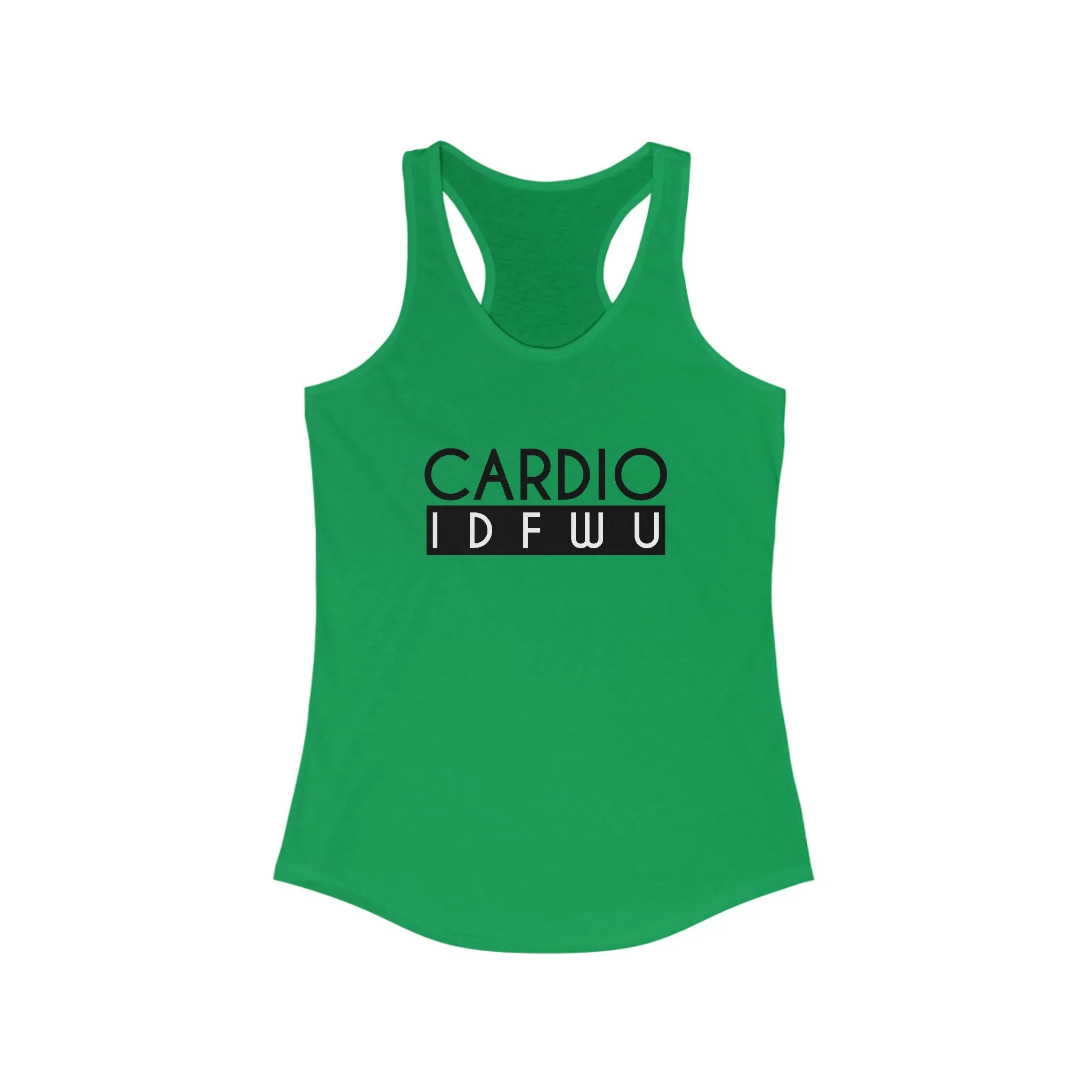 Women's Cardio IDFWU Racerback Tank - Perfect for Fitness Enthusiasts