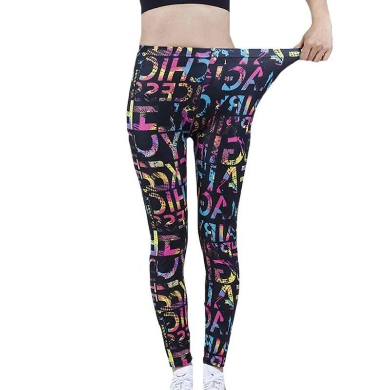 Women's High Elastic Yoga Jogging Fitness Capris