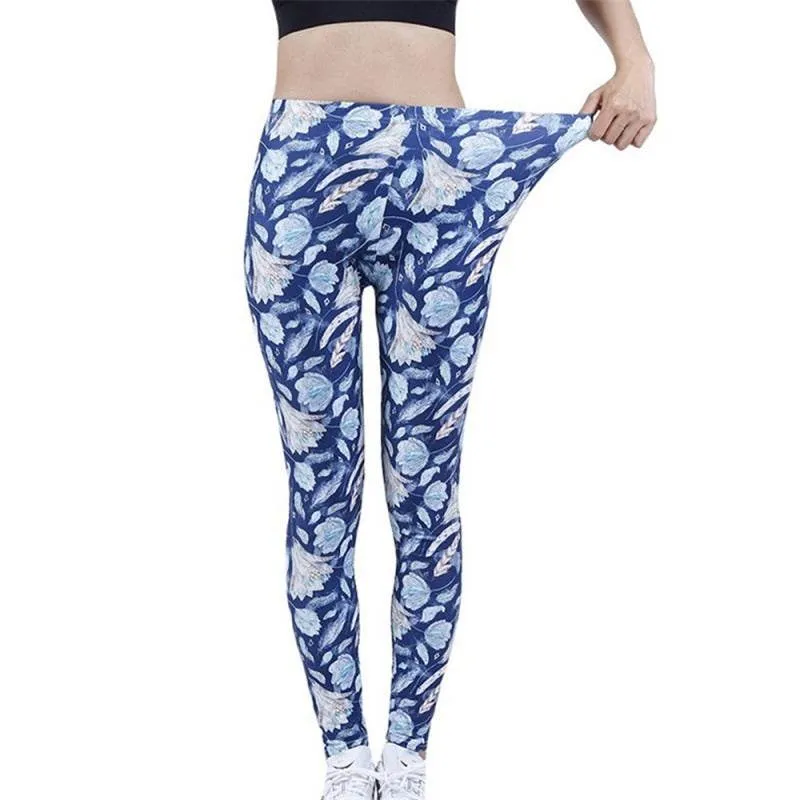 Women's High Elastic Yoga Jogging Fitness Capris