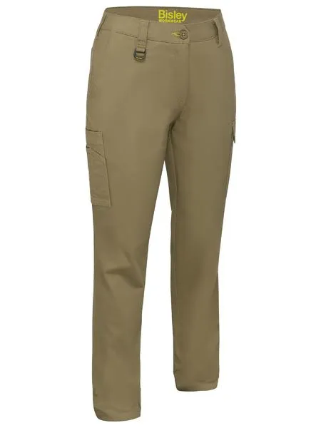 Womens Stretch Cotton Cargo Pants
