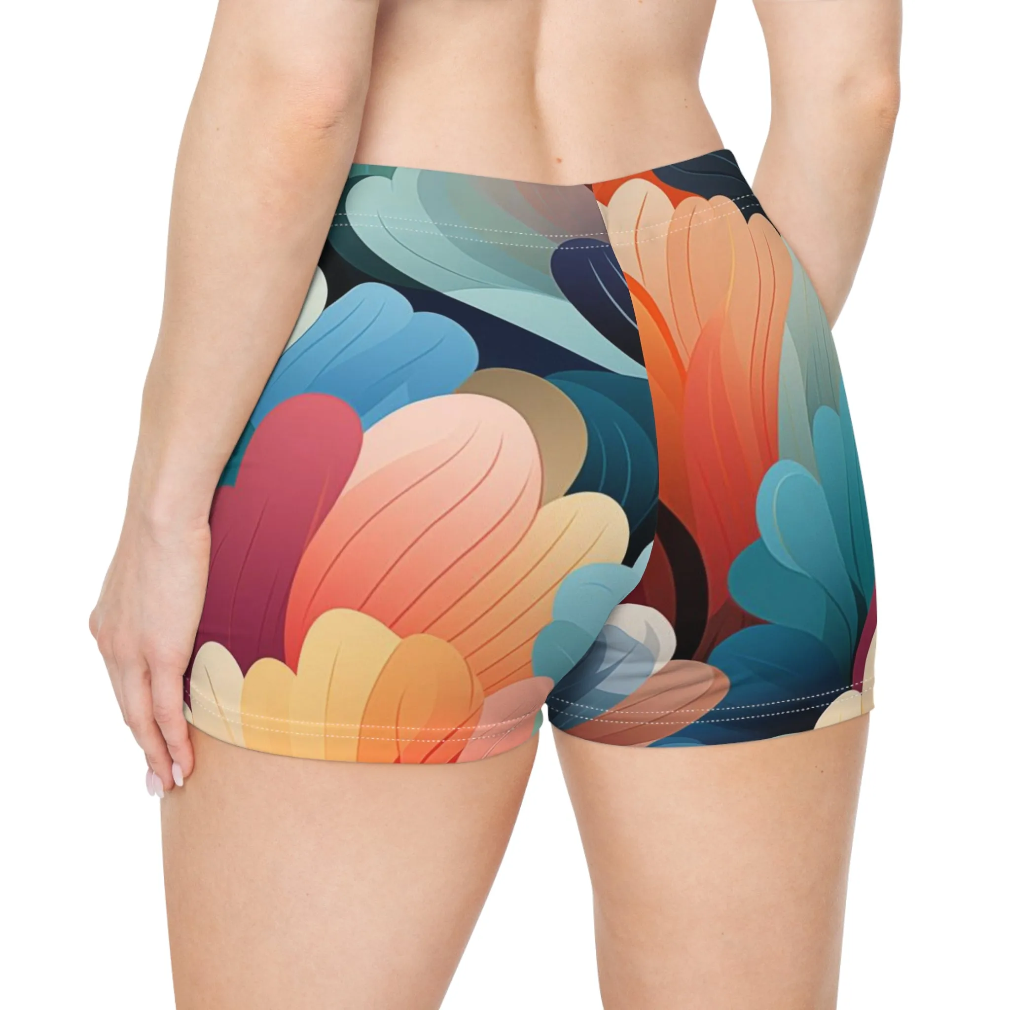 Workout Shorts - Philomena Kinkaku-ji Art Deco