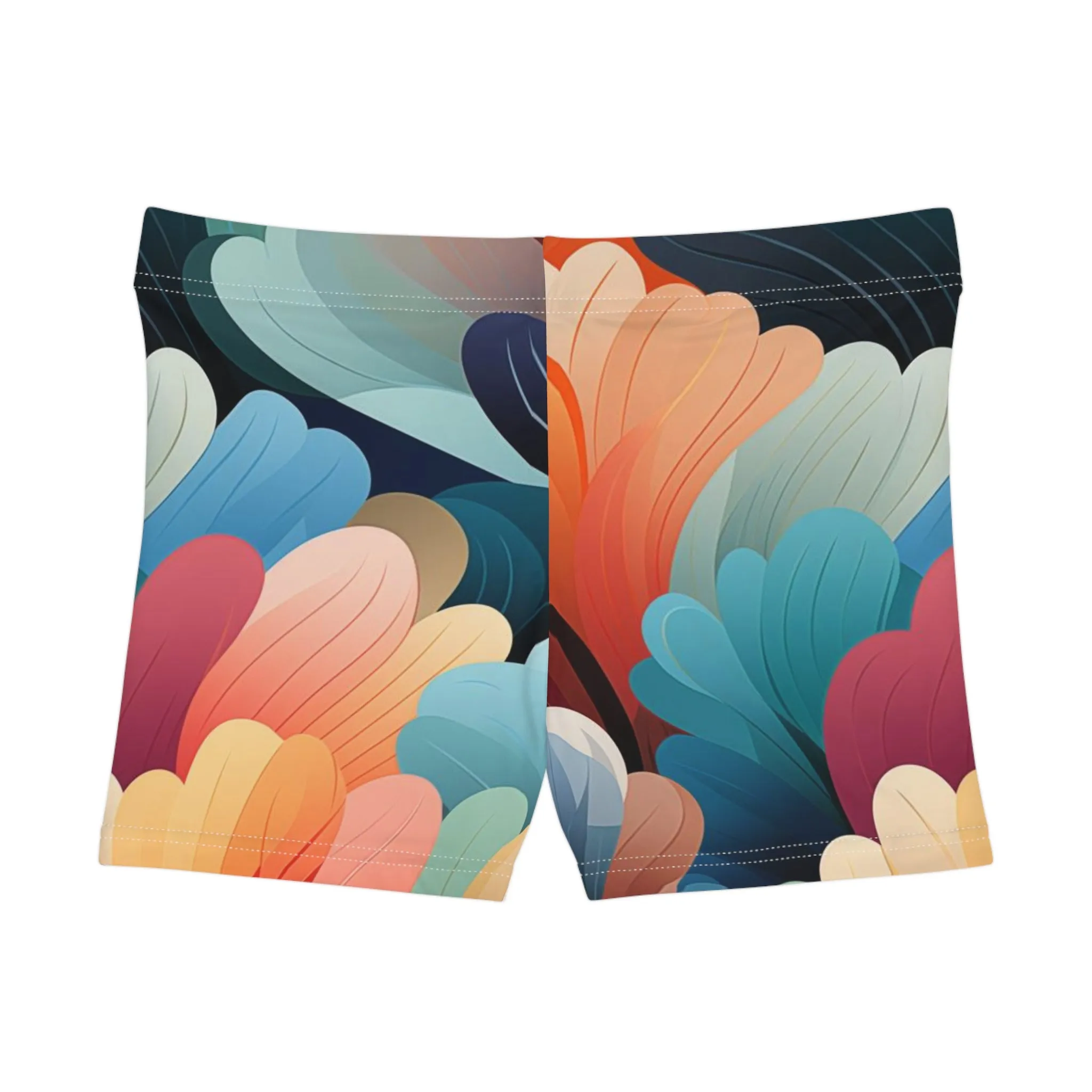 Workout Shorts - Philomena Kinkaku-ji Art Deco