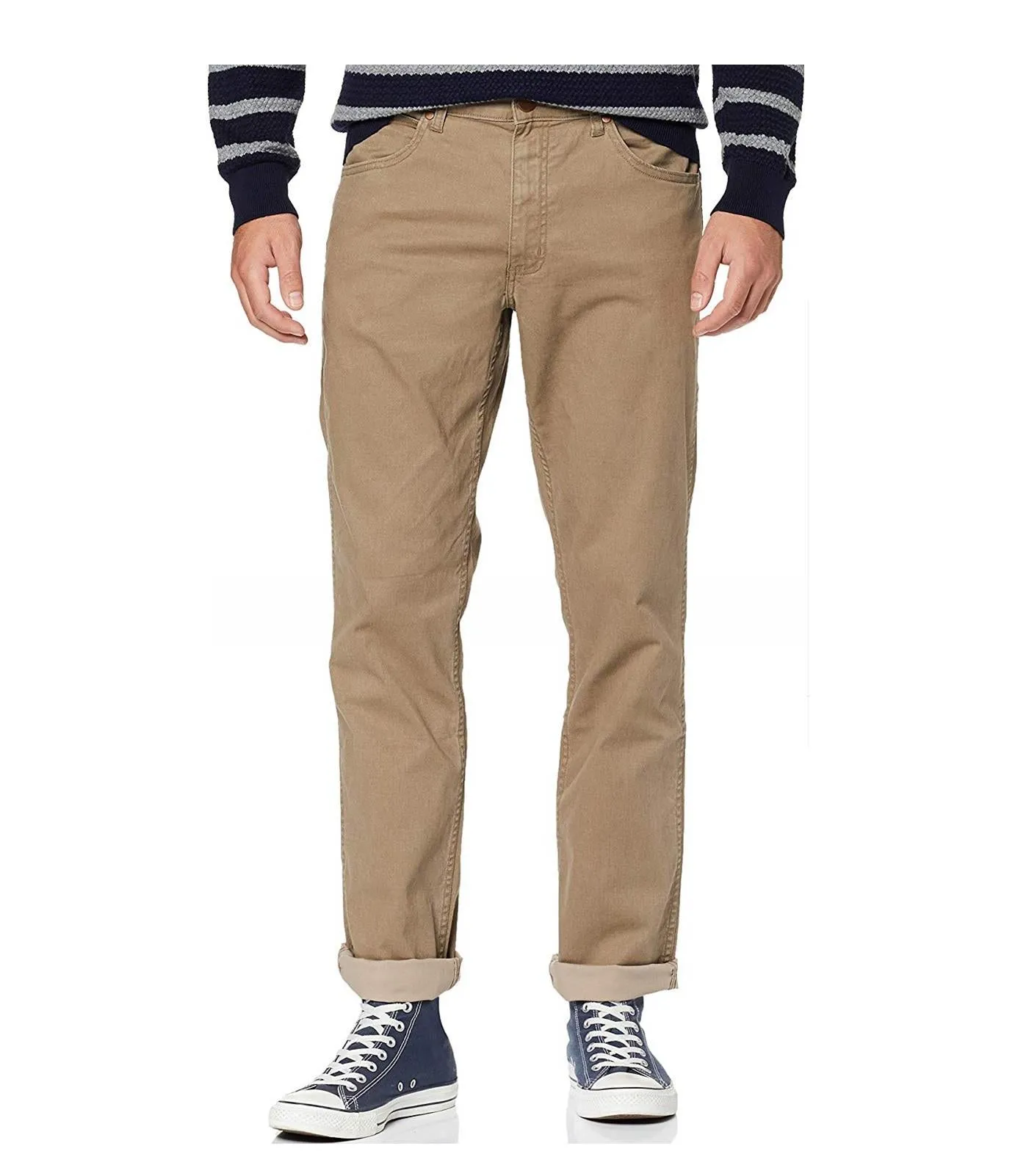 Wrangler Men's Greensboro Stretch Straight Leg Twill Trousers (W15Q12) Waist 34 - 46