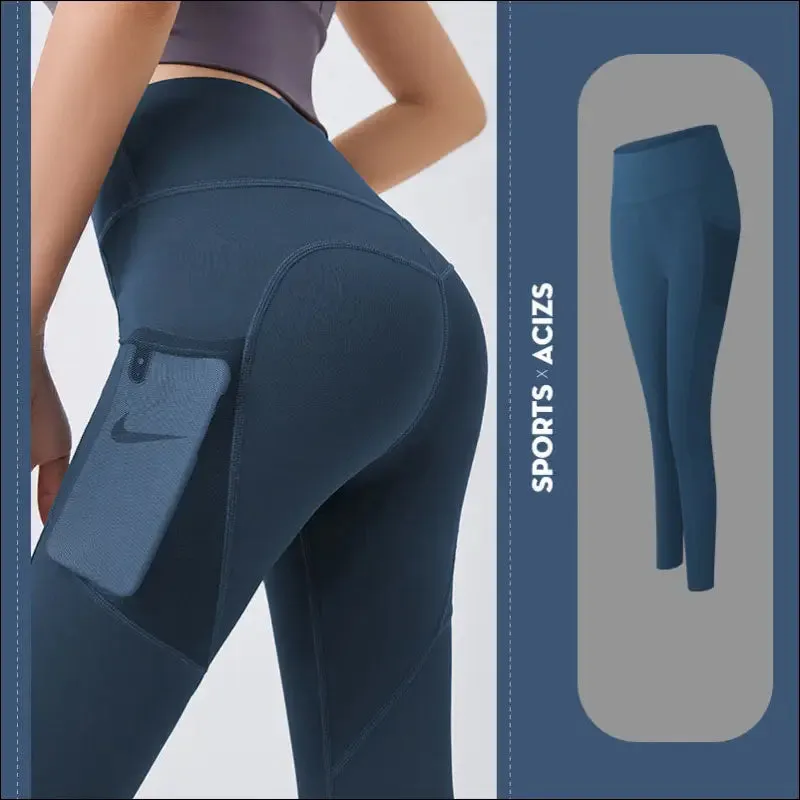 Yoga pants women with pocket leggings sport girl gym leggings women tummy control jogging tights