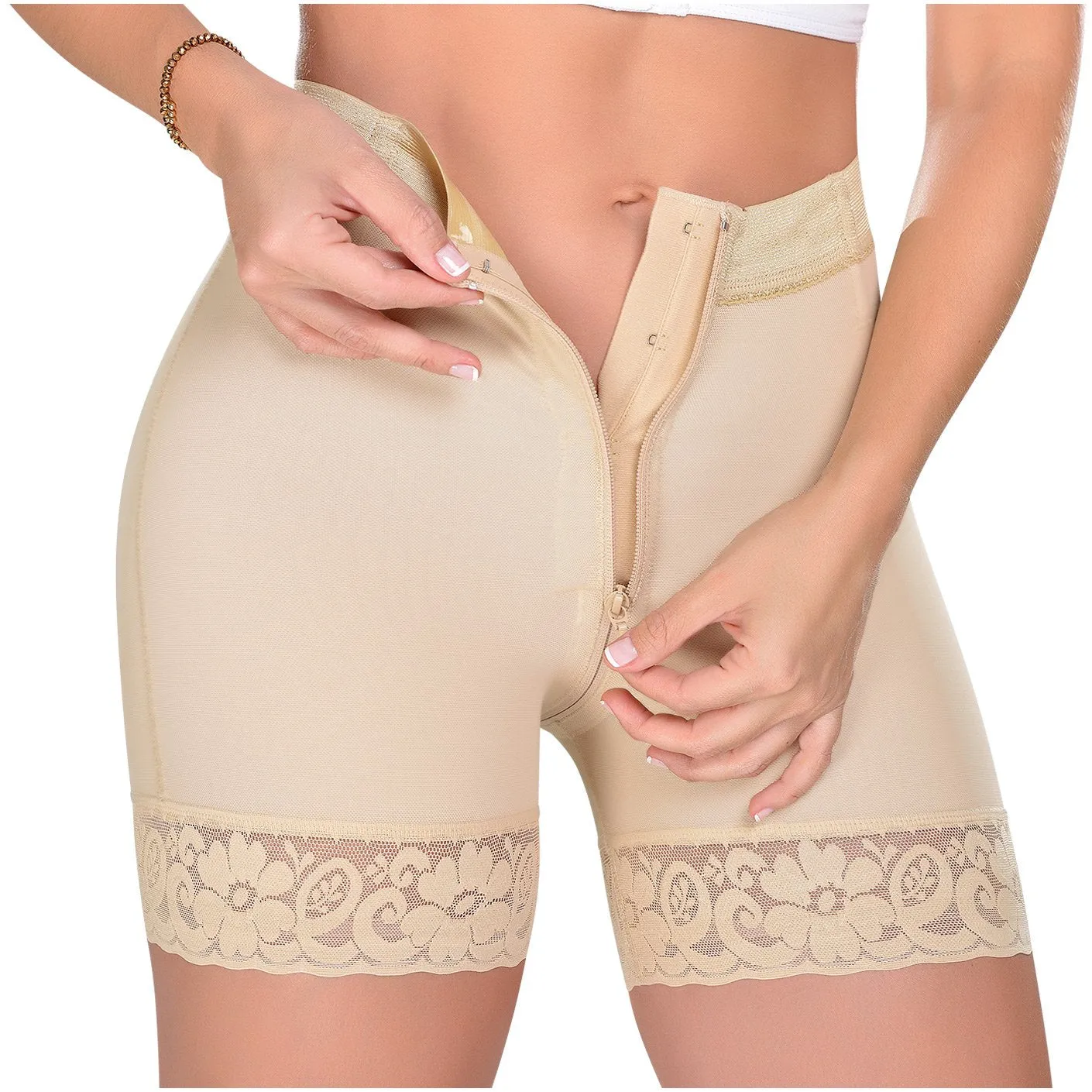 Zipped High Waist Compression Panties